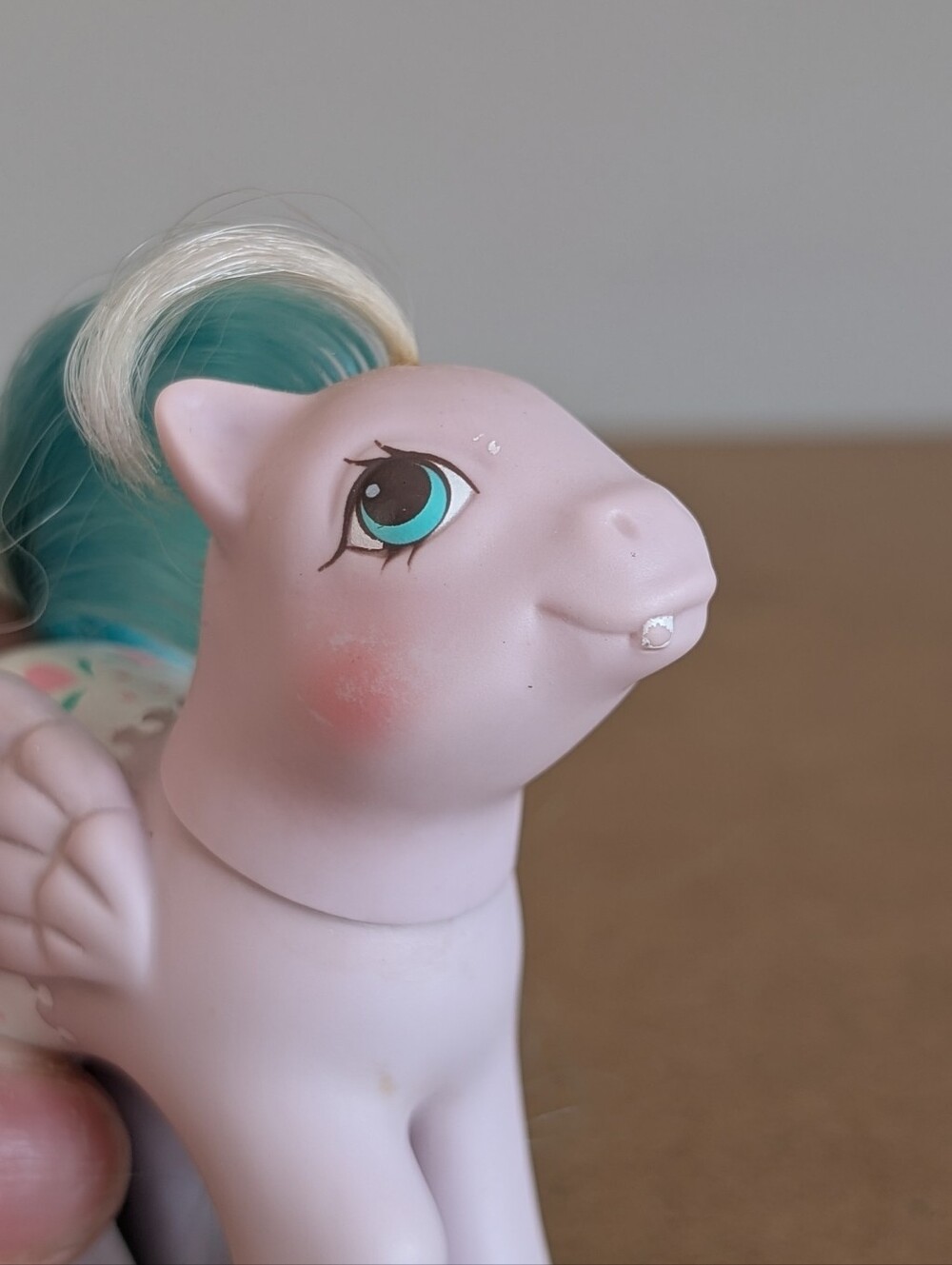 Vintage 1987 G1 MLP Baby Fancy Pants "Dots 'n Hearts" First Tooth Pegasus - Picture 7 of 9